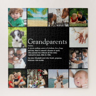 Puzzle 12 Meilleurs Grands-parents Collage de Photos Défi
