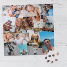 14 Haphazardly Overlapping Photos Collage Modèle