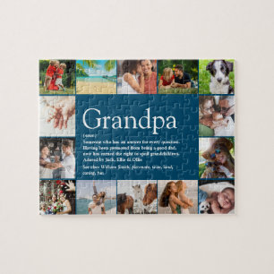 Puzzle 14 Photo Best Grandpa, Papa, Grandad Définition