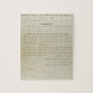 Puzzle 15ème amendement initial Constitution américaine