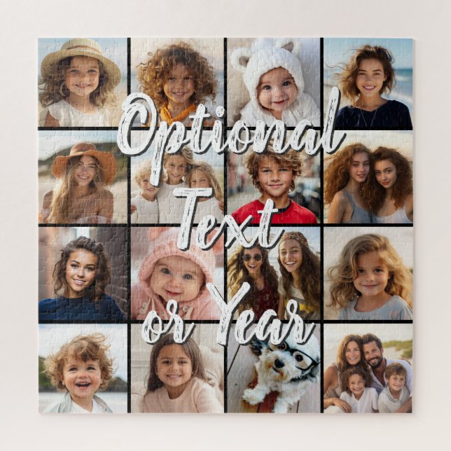Puzzle 16 Script de Collage de Photos Texte (Vertical)