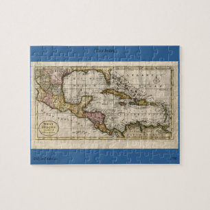 Puzzle 1790 Map of The West Indies by Dilly and Robinson