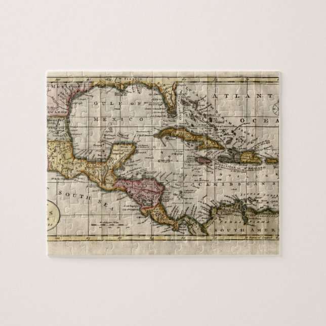 Puzzle 1790 Map of The West Indies by Dilly and Robinson (Horizontal)