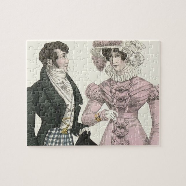 Puzzle 1823 Antique Homme Mariage Femme Mode (Horizontal)