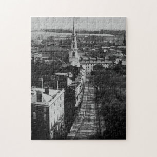 Puzzle 1859 :  Une vue de Boston de la Chambre d'état