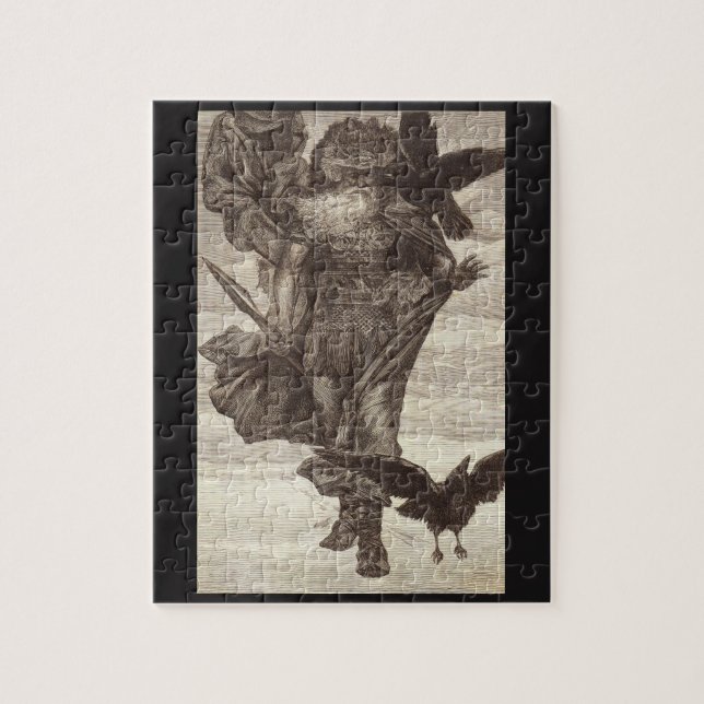 Puzzle 1871 Odin, Dieu des norses de la sagesse (Vertical)
