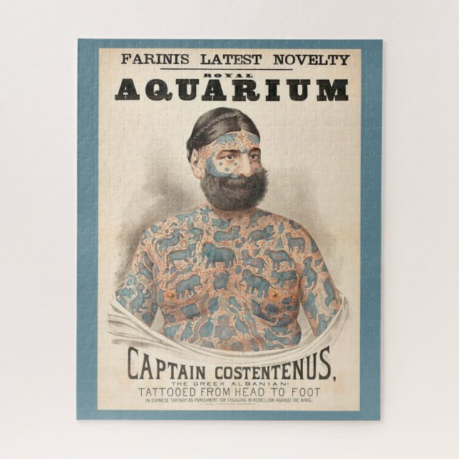 Puzzle 1880 Capitaine Costentenus homme tatoué (Vertical)