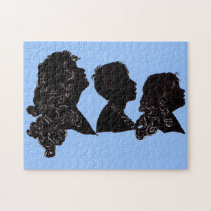 Puzzle 1906 silhouettes mère, fils et fille