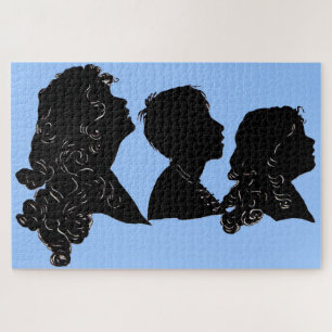 Puzzle 1906 silhouettes mère, fils et fille