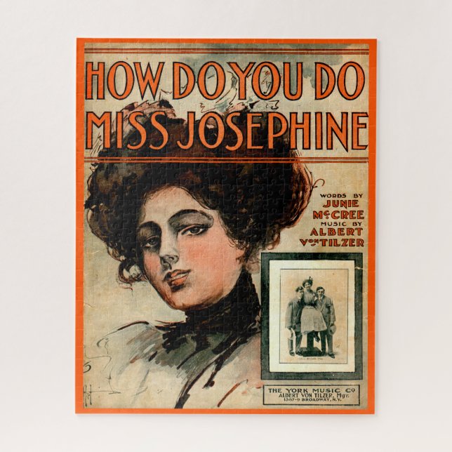 Puzzle 1909 Comment faire Mlle Josephine partition (Vertical)