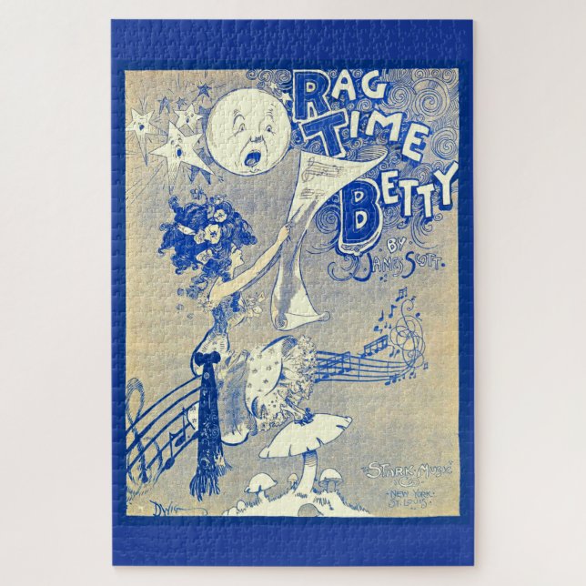 Puzzle 1909 Ragtime Betty partition art (Vertical)