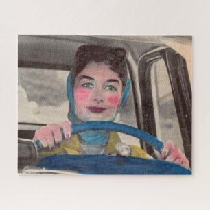 Puzzle 1950 Maman au volant