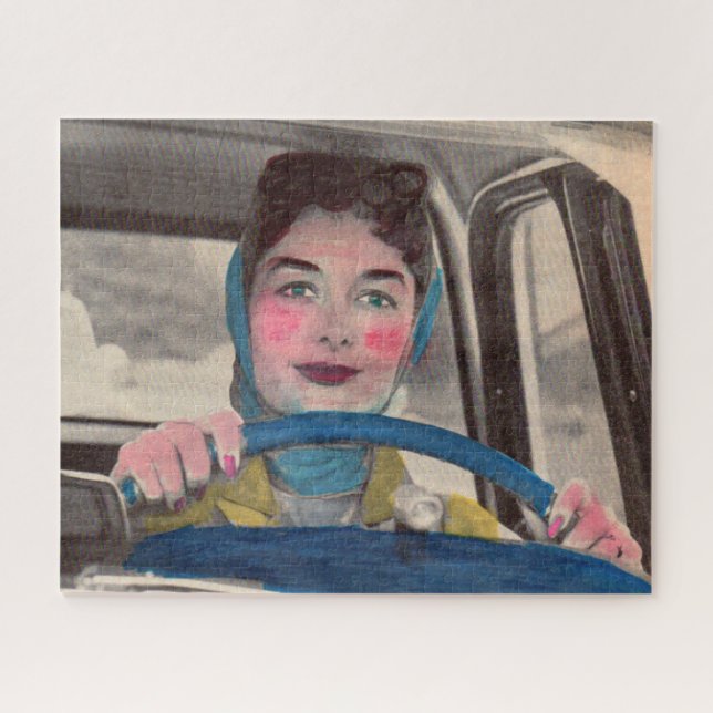 Puzzle 1950 Maman au volant (Horizontal)