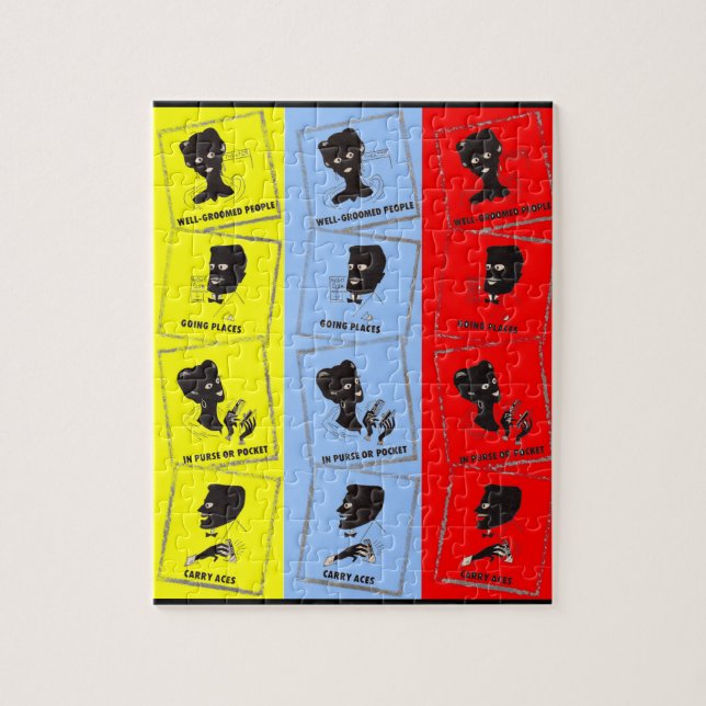 Puzzle 1950 trois as pour peignes Ace (Vertical)