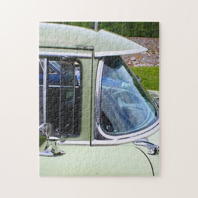 Puzzle 1956 Classic Car Windshield, Vent Window, & Visor (Vertical)