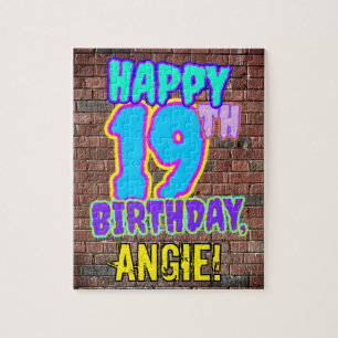 Puzzle 19e anniversaire ~ Amusant, Graffiti urbain inspir