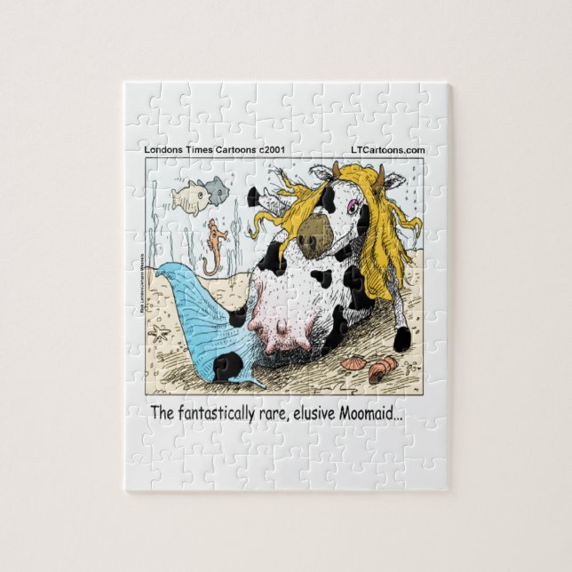 Puzzle 1/2 Vache 1/2 Sirène Moomaid Fundy (Vertical)