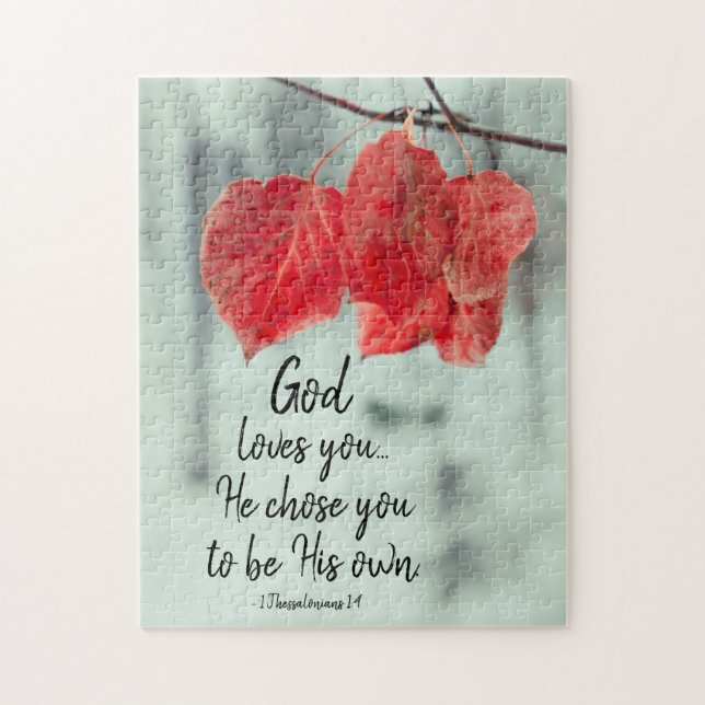 Puzzle 1 Thessalonians 1:4 God loves you...He chose you (Vertical)