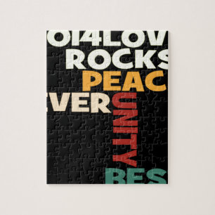 Puzzle 2014 Love Rocks Peace Art Imprimer