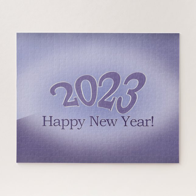Puzzle 2023 en violet (Horizontal)
