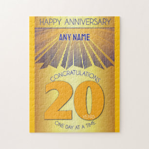 Puzzle 20 ans Cadeau personnalisé d'anniversaire de 12