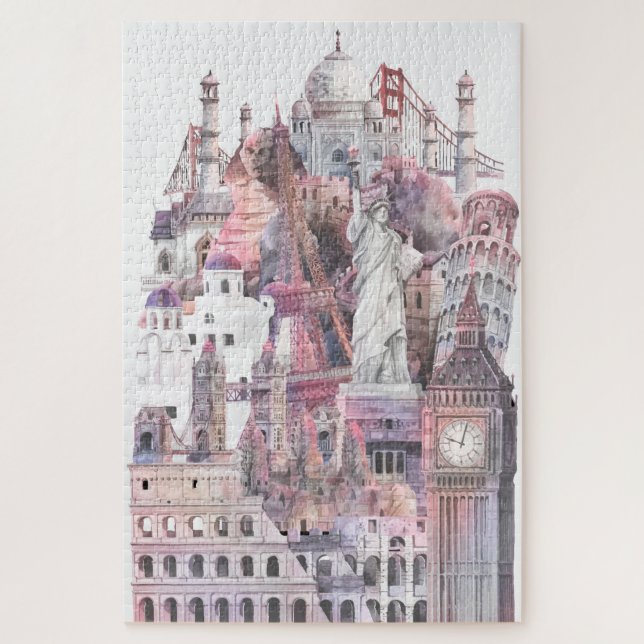 Puzzle 20" x 30", 1014 pièces Collection Architecturale (Vertical)