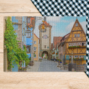 Puzzle 20x30 Rothenburg der Tauber Ville médiévale Pittor