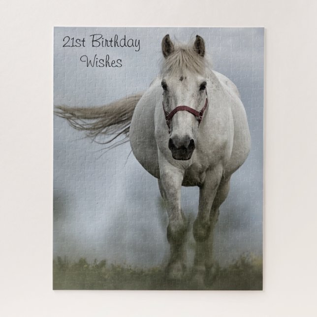 Puzzle 21ème Anniversaire Souhaite. (Vertical)