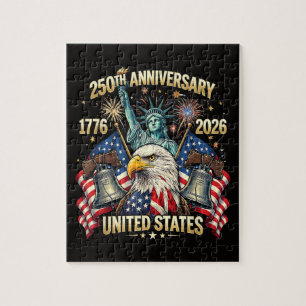 Puzzle 250 Ans Anniversaire Américain 1776-2026 Drapeau U