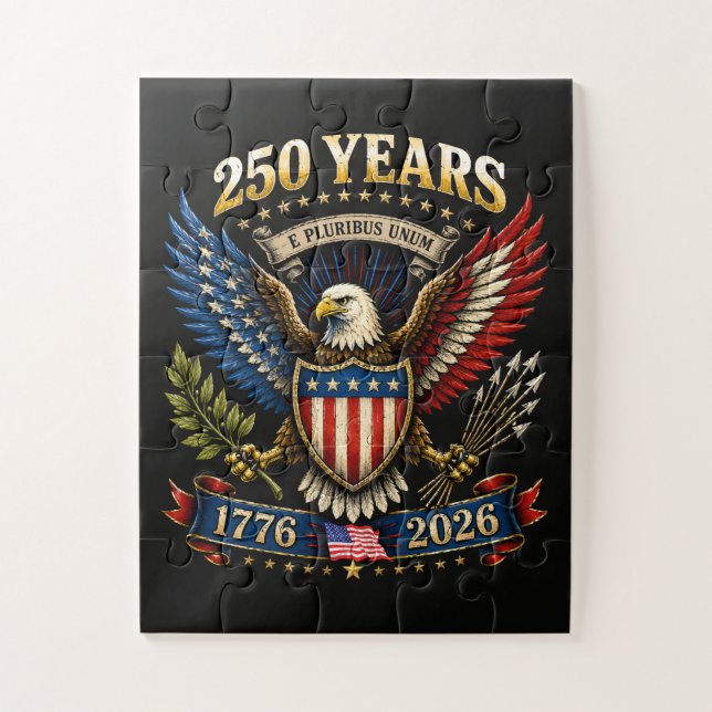 Puzzle 250 Ans d'Amérique 1776 2026 250e Anniversaire  (Vertical)