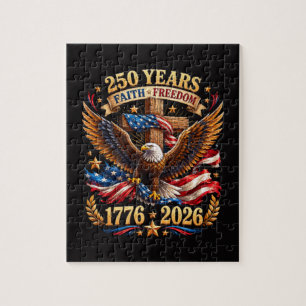Puzzle 250 Ans de Foi Liberté Aigle Patriotique