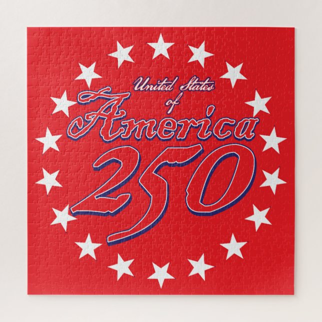 Puzzle 250e anniversaire de l'Amérique (Vertical)