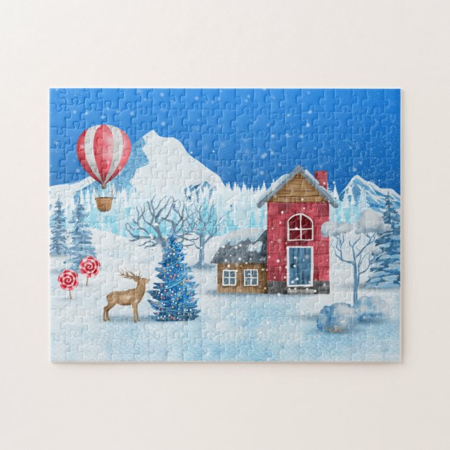 Puzzle (27,9 cm x 35,5 cm, 252 cm) - Winter Scene (Horizontal)