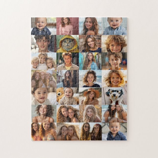 Puzzle 28 Collage de photos complet (Vertical)