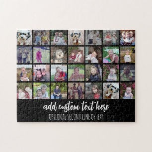 Puzzle 28 Grille de collage photo - 2 Zones de texte - no