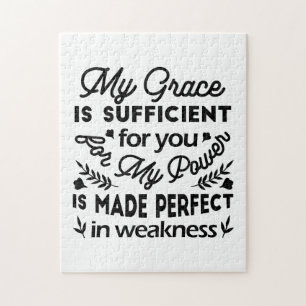 Puzzle 2 Corinthiens 12:9 – Ma Grâce Est Suffisante Art