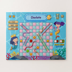 Puzzle 2 en 1, les serpents sirènes échancrent sous le 