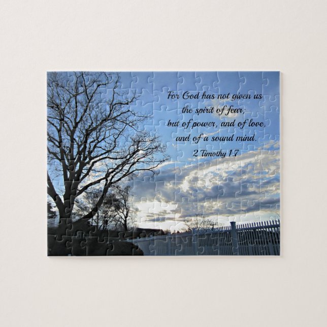 Puzzle 2 Timothée 1:7 Car Dieu ne nous a pas donné l'espr (Horizontal)