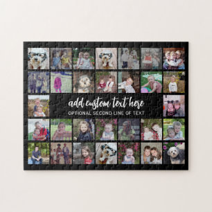 Puzzle 30 Grille de collage photo - 2 Zones de texte - no