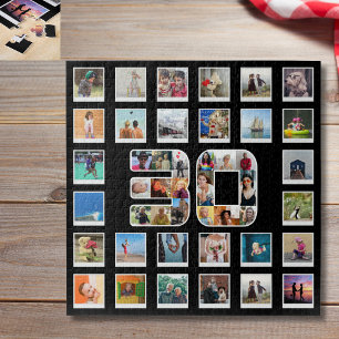 Puzzle 30e anniversaire Famille Photo souvenir Collage