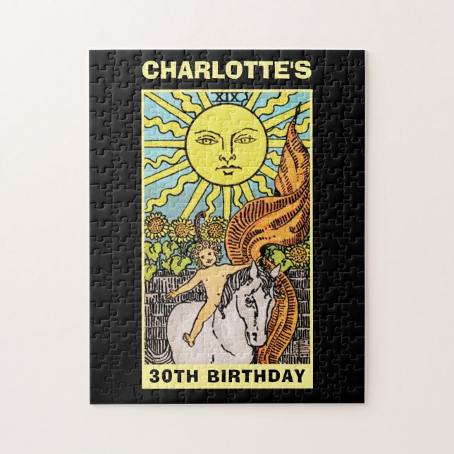 Puzzle 30e anniversaire Le Tarot du Soleil | Nom et photo (Vertical)