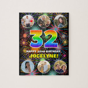 Puzzle 32e anniversaire : Arc en ciel amusant #, Nom pers