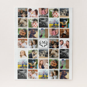 Puzzle 34 andouillers modernes de photos de famille et