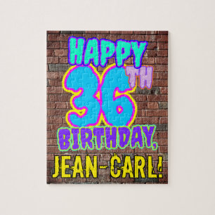 Puzzle 36e anniversaire ~ Amusant, Graffiti urbain inspir