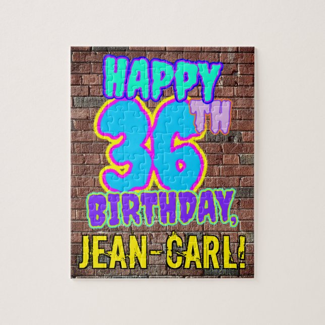 Puzzle 36e anniversaire ~ Amusant, Graffiti urbain inspir (Vertical)