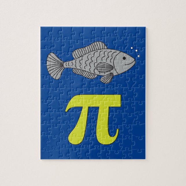 Puzzle 3.14 Poisson Pie Pi Pun Drôle Math Plaisanterie (Vertical)