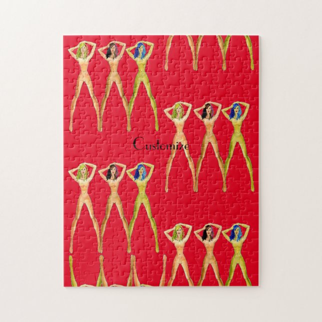 Puzzle 3 femmes à long pattes debout Thunder_Cove (Vertical)