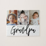 Puzzle 3 photos personnalisées nous vous aimons grand-pèr<br><div class="desc">Célébrez Grand-père avec un puzzle photo personnalisé avec trois moments de famille préférés et le message sincère "We Love You, Grand-père." Un cadeau de conservation réfléchi et interactif pour la Fête des pères, les anniversaires, ou juste pour la raison.</div>