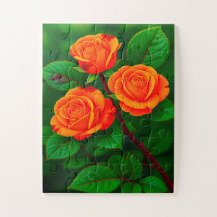 Puzzle 3 Roses orange