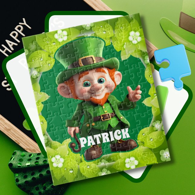 Puzzle 3D Leprechaun St. Patrick's Day Personnalisé Enfan (Créateur téléchargé)